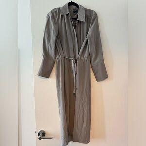 Club Monaco silk dress w/ tie